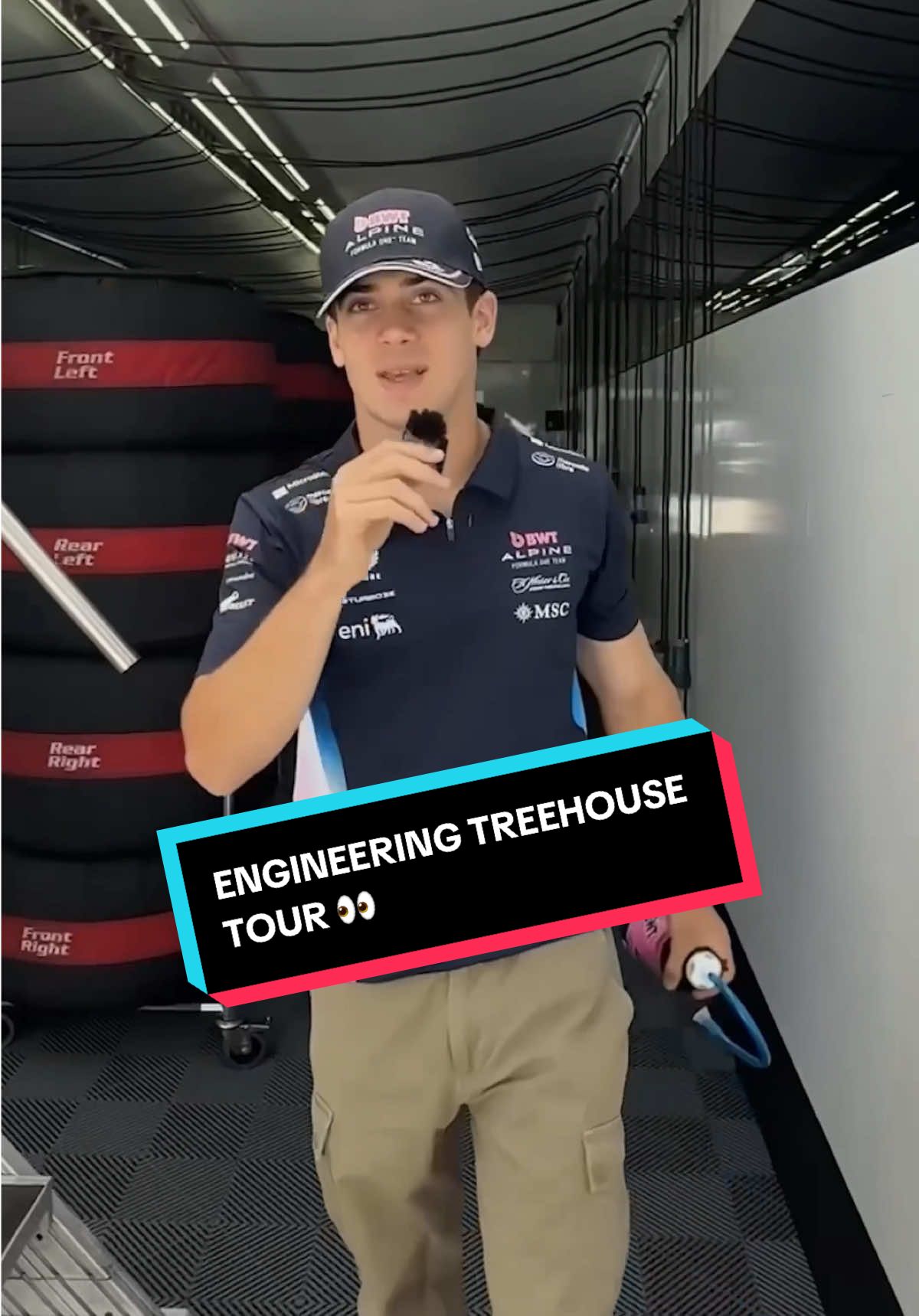 a colapin-tour of the engineering treehouse 👀 #f1 #alpinef1 #francocolapinto 