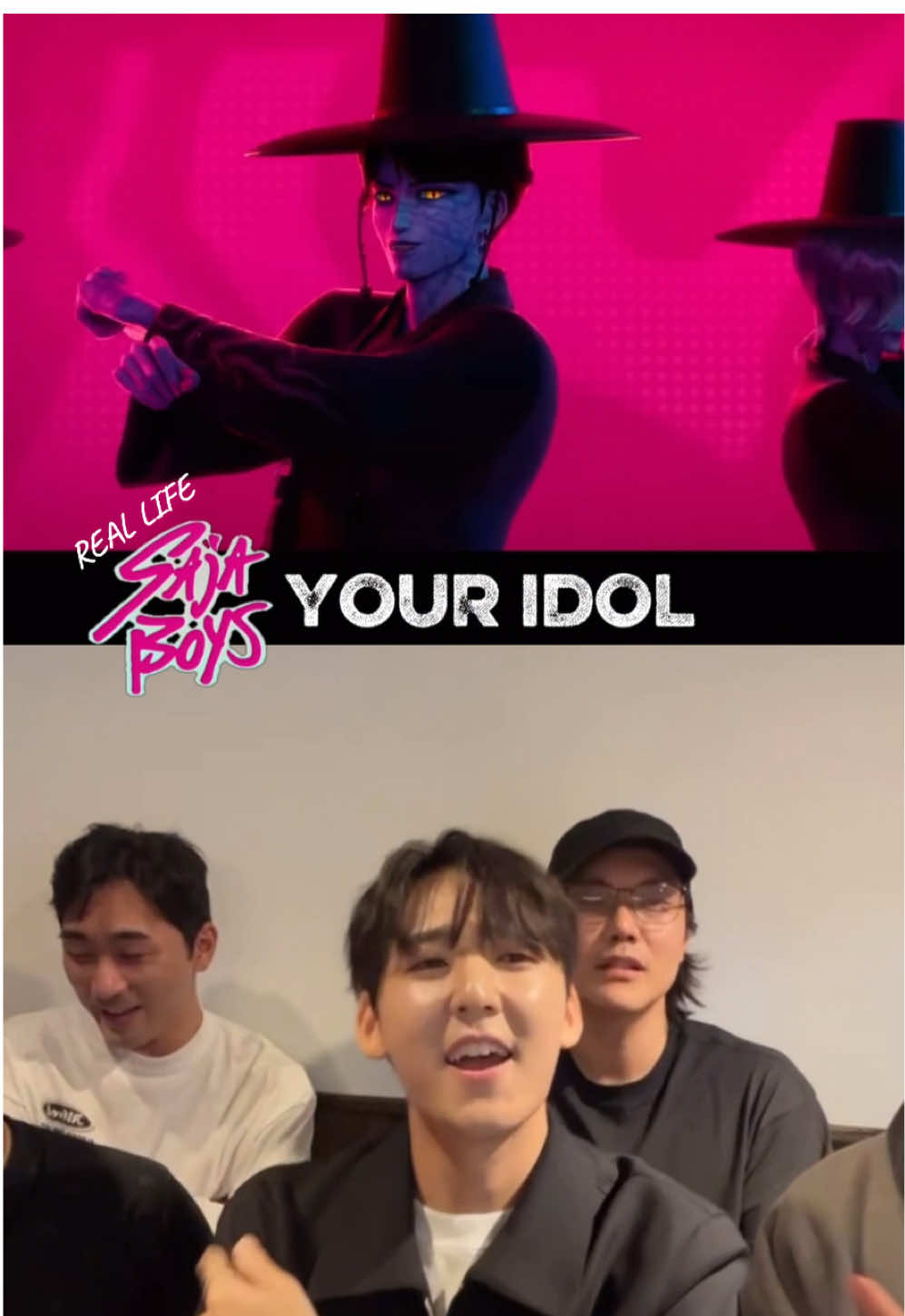 Real life SAJA BOYS singing Your Idol ❤️‍🔥❤️‍🔥❤️‍🔥❤️‍🔥❤️‍🔥 Hosted by Mystery Saja himself Kevin Woo @KEVIN WOO 케빈 ケビン  Jinu • Andrew Choi Romance • samUlL Lee Abby • Neckwav Baby • Danny Chung @Kpop Demon Hunters Netflix  #kpopdemonhunters #sajaboys #jinu #youridol #kpop