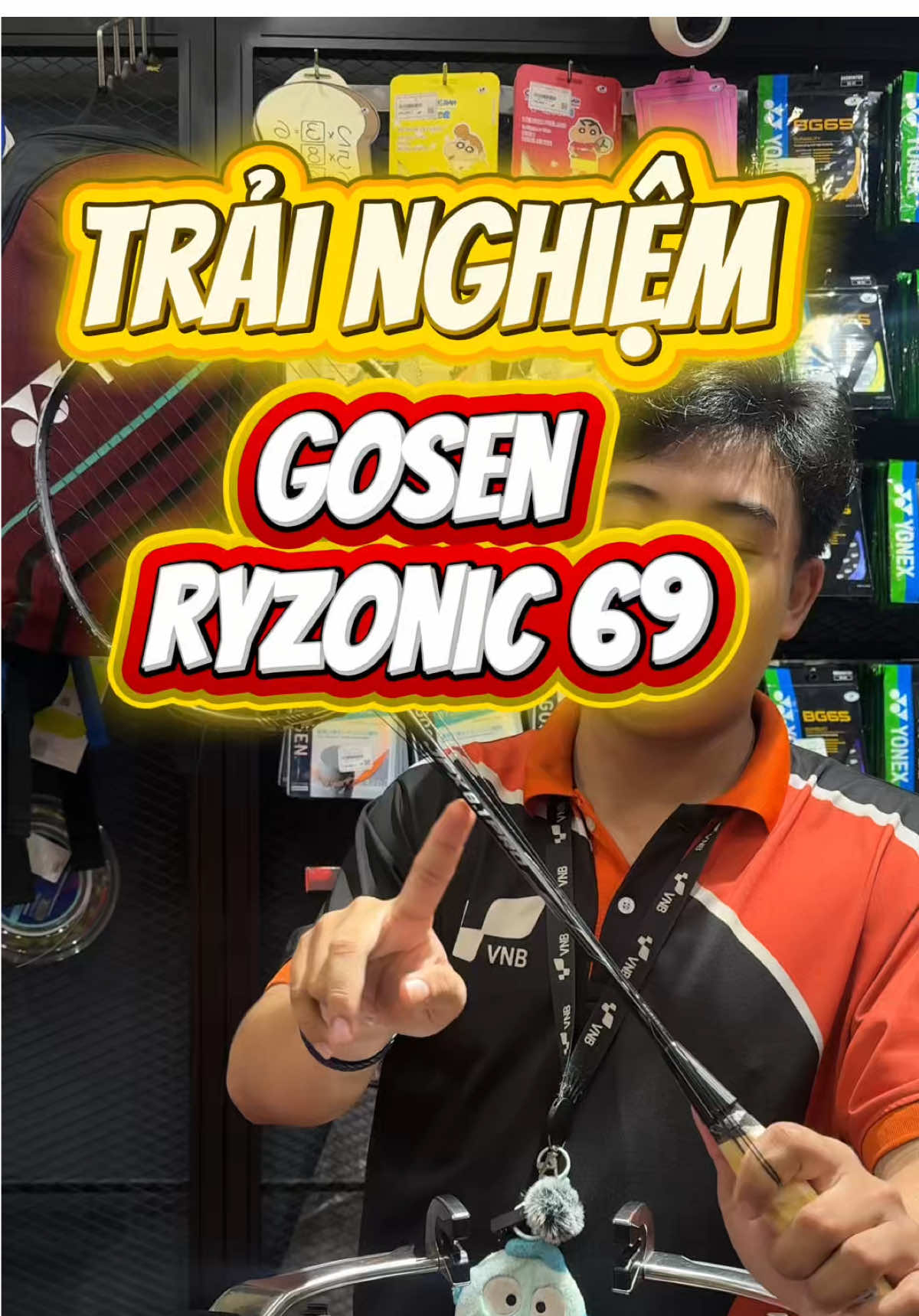 Cùng VNB trải nghiệ lưới Gosen ryzonic 69 nhé cả nhà ơi#vnbq1 #vnbquan1 #vnbsport #badminton #gosen 