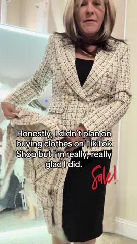 When you thought you’d be disappointed. 😉 💕 Top Quality Business/ Dress Clothes/ Tweed Blazer Women. #outfitideas #tiktokshopfinds #businesscasual #womensclothing #fallfashion 