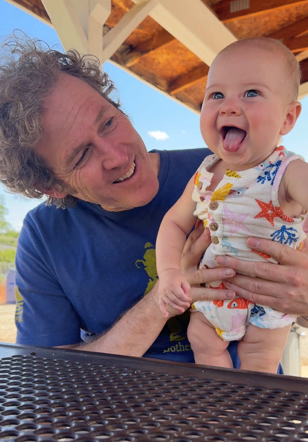 Atlas and Papa Brian back at it again! Love this duo ♥️ #cutebaby #sillybaby #babyfever #5monthsold #babyboy 