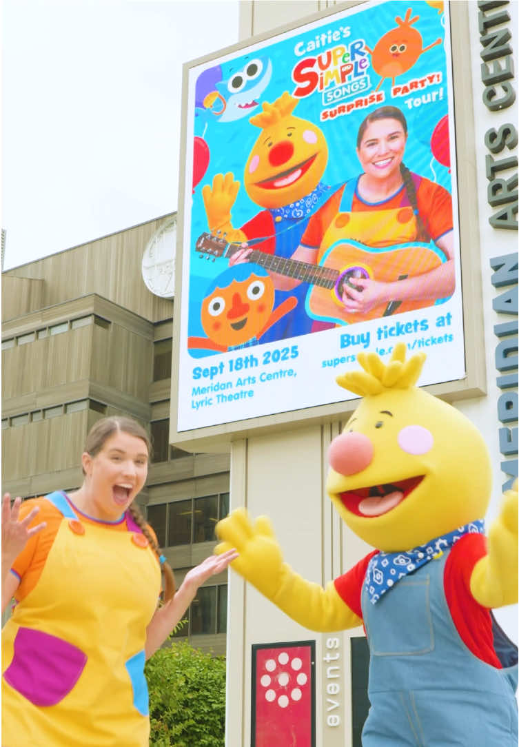 Our Southern Ontario tour of Caitie’s Super Simple Songs Surprise Party starts today with a sold-out show in Hamilton!!! 🎉 We are so excited to sing and dance with you. Hopefully this is just the beginning and we’ll be able to bring the show to many new places in the future. ❤️ #supersimpletour #southernontario #FamilyFun #happyhappyhappy