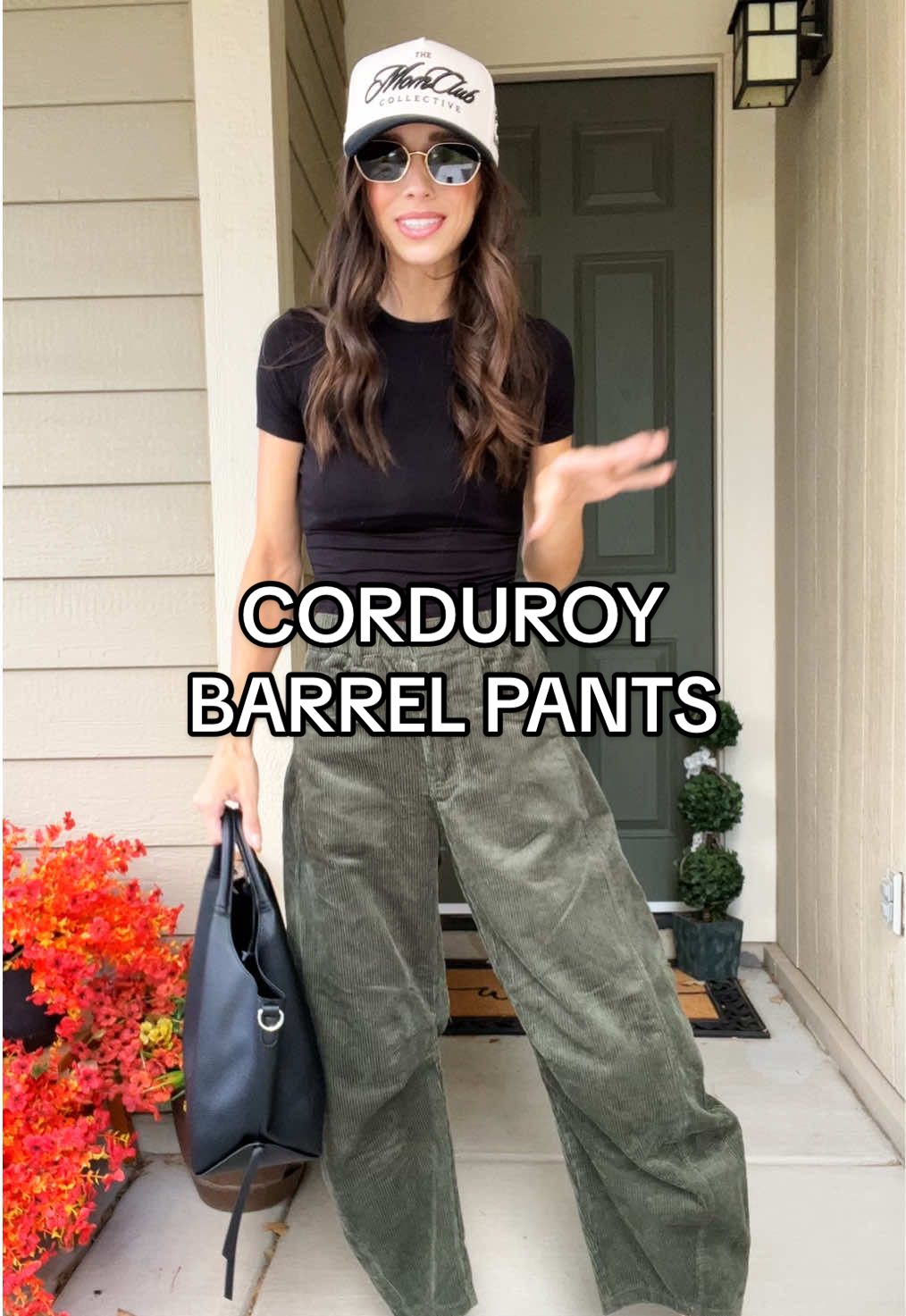 THERES SO MANY COLORS! ✨ the corduroy, the fit, all of it 🤩 @Uaneo #ueaneo #barrelpants #corduroypants #falloutfits #fallfashion #momoutfits #tiktokshopcreatorpicks 