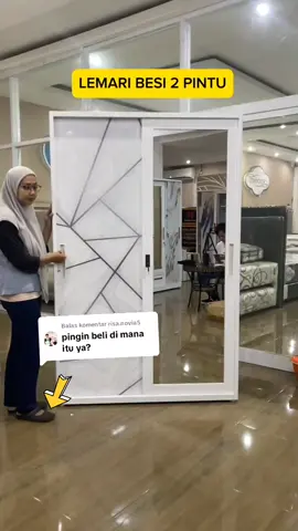 Membalas @risa.novia5 lemari besi minimalis 2pintu sliding, anti rayap, anti jamur, anti karat #lemariminimalis #lemaribesi #lemaribaju #lemaripakaian #modalkontendoang 