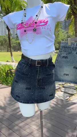Váy thêu + đính đá xinh xỉuuuuu #muataitiktokshop #thoitrangnu #vaynuxinh #ilovetiktok #chanvayjean 