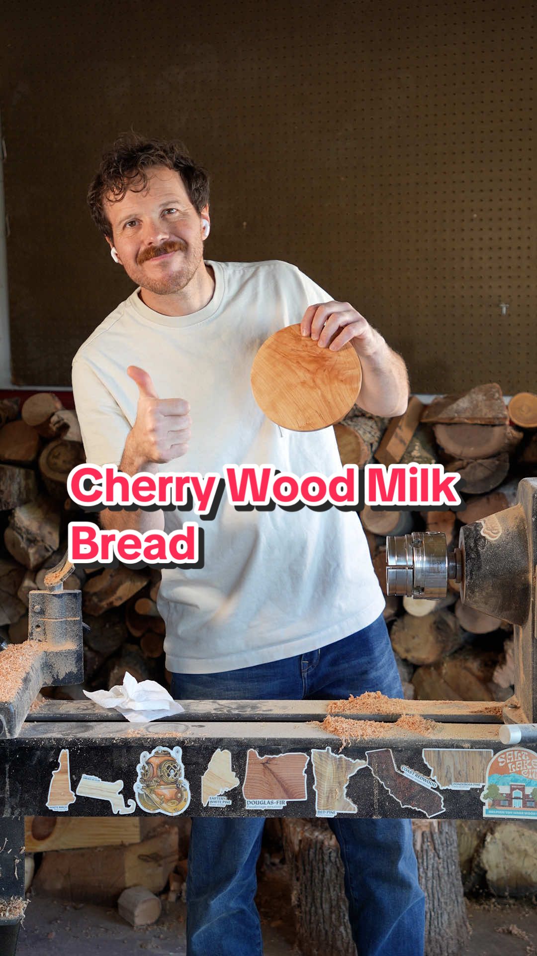 Okay, a few thoughts. One: I’m kinda obsessed with how to make the wood jelly work. I might end up deep diving on pH levels and such. If anyone has any suggestions here, I’m all ears. Two: Definitely worth trying another enriched dough with a more pungent wood, either that or just get led by alliteration — birch brioche anyone? Three: The smoked flour was surprisingly strong even doing it this less efficient way, I think you really have to go either smoked flour or infused fats, if you do them both then the smoked flour is just gonna win out. #trees #woodworking #baking #woodbread 