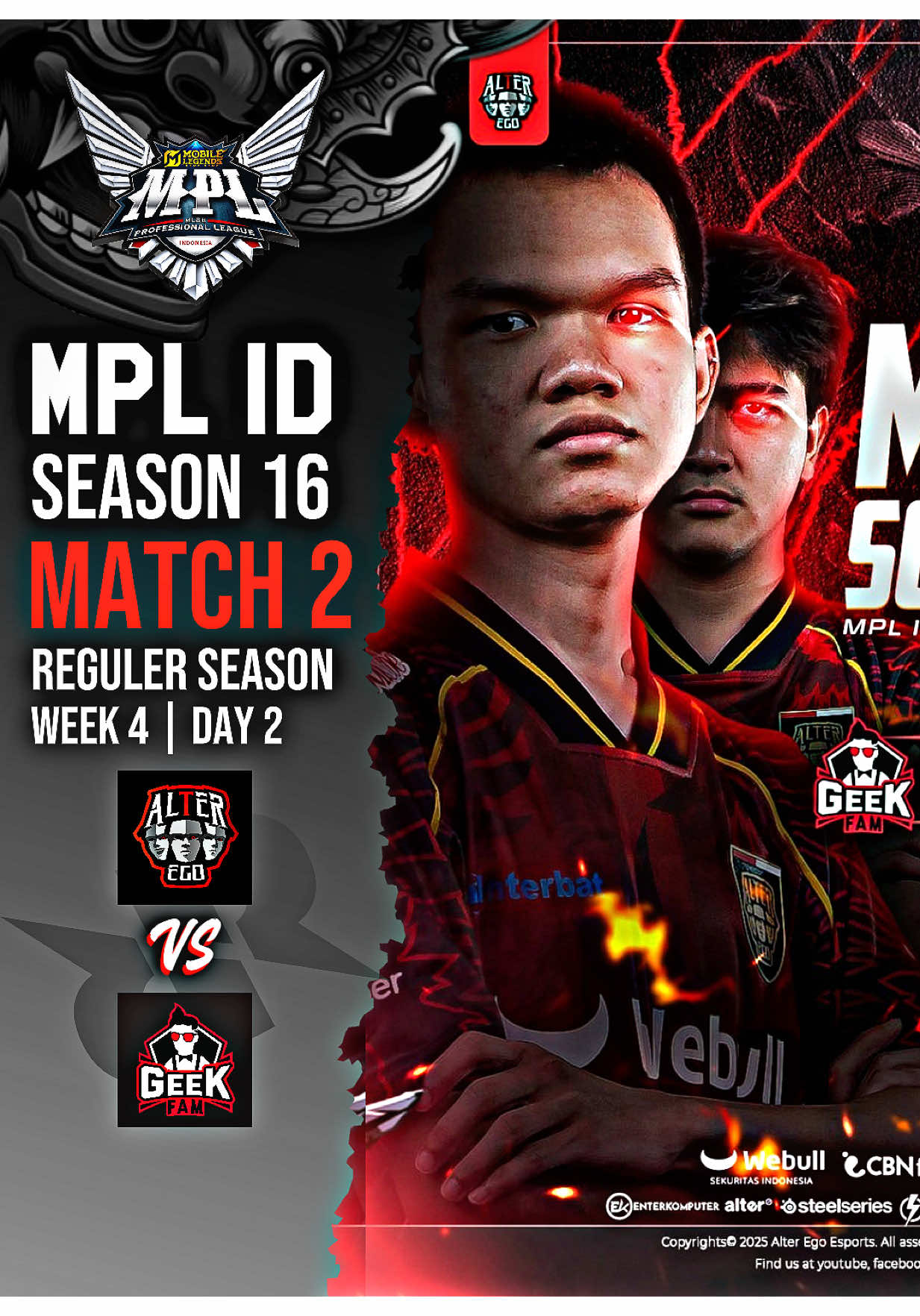 Highlights • MPL ID S16 || ALTER EGO VS GEEK FAM - GAME 2 #alterego  #MLBB #MLBBNEXT2025 #NEXTJagoanMabar #fyp 