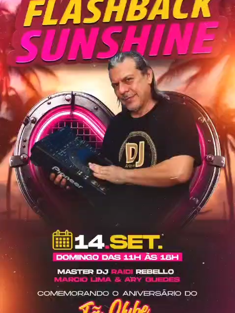 Atenção amigos do Sunshine!!       Neste Domingo, dia 14 de setembro nas piscinas do Casota, o Dj Raidi Rebello apresenta o 01° Sunshine de 2025! Muito Flash Black , brinquedos Inflaveis,  brincadeiras, segurança total com Bombeiros treinados, pista de danca com os melhores djs!      Comida e bebida a venda no local! Sunshine no Casota comemorando o aniversário do Fã Club  com o Dj Raidi Rebello! inicio 10:00 da manhã Termino 18:00 Crianca  atá  17 anos não paga  Ingressos antecipados 10,00 pelo zap 994131539 (Raidi) mesas avulsas 20,00#fotografo #anos80 #anos90 #sucessoanos80 #flashback #internacionaisromanticas #flashbacks #2000smusic #80smusic #music #fotografos #sucessosinternacionais #roxette #maddona #spedingmytime #roxettefans #flashback70 #anallu #anallucantora🧜🏻‍♀️ #bello'sclub #djraidirebello #nostalgia2000 #nostalgia90_2000 #nostalgia90 #nostalgia90s #nostalgia2000s #balada2000 #balada2000s