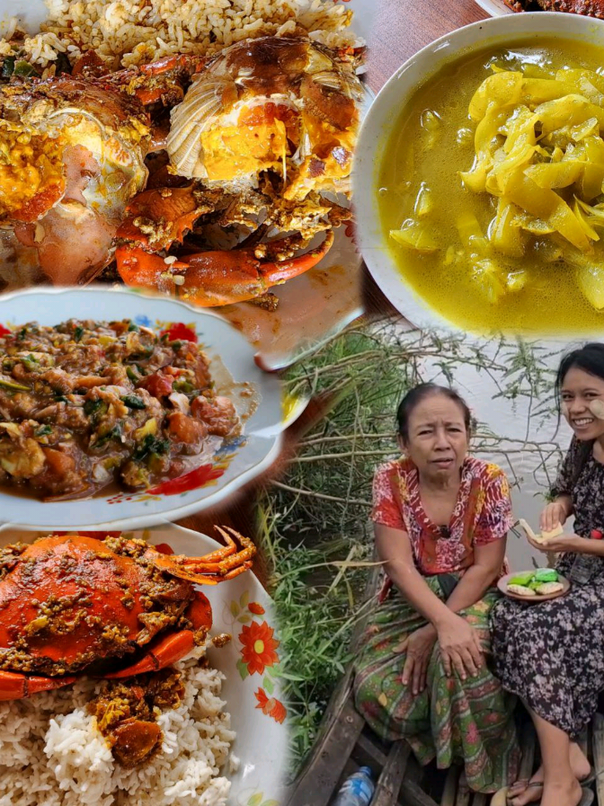 ပိုက်ထဲ မိလာတဲ့ဂဏာန်းတွေနဲ့ ဂဏာန်းမဆလာချက်ပြီး ထမင်းမြိန်မယ်လေ 🤗😋 #fyp  #foodblogger  @ShwePyiNannOfficial 
