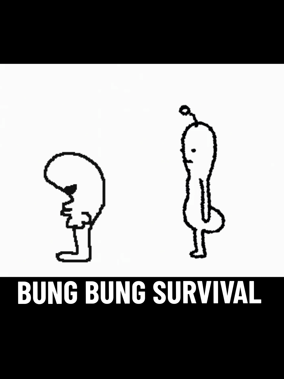 BUNG BUNG SURVIVAL part 1 #flipnote #3ds #bungbungbung  #survival #alien