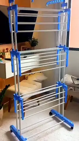 Varal de chão 3 andares com rodinhas 