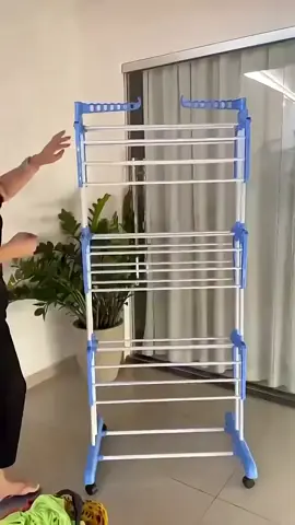 Varal de chão 3 andares com rodinhas 