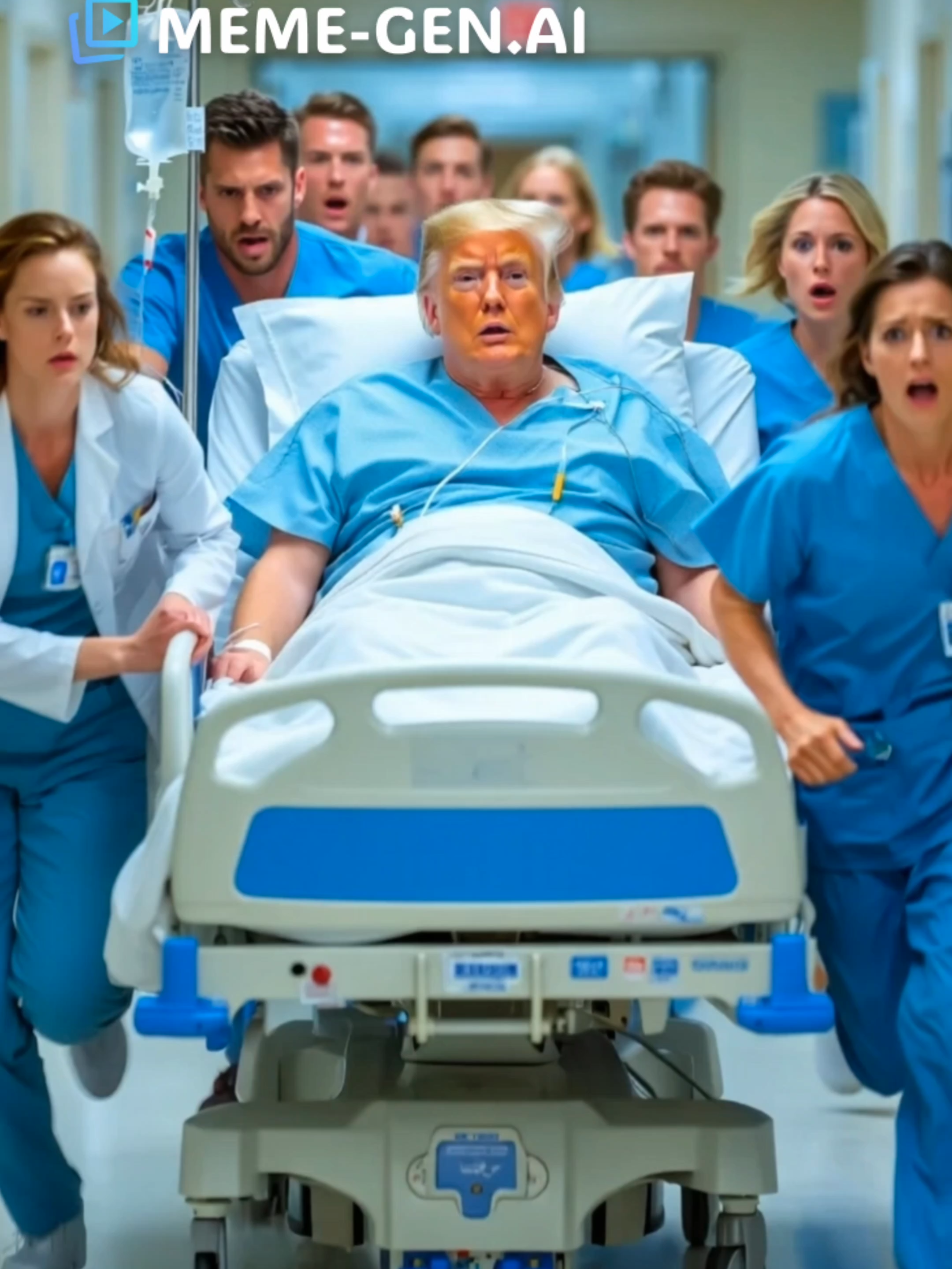Trump in Hospital… Dr. Putin’s “Therapy” Goes Wild! 😂🚑 From emergency to halay dance – only with Dr. Putin, Dr. Erdogan & Dr. Modi! 💉😂 AI-generated for fun. #Trump #Putin #FunnyVideo #Comedy #FYP #memegenai