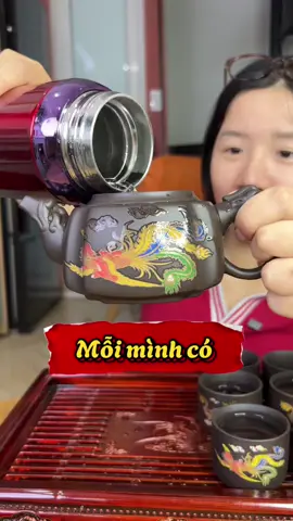 Bộ ấm trà tử sa Long Phụng đổi màu #boamtra #ngahamina #amtratusa #boamtratusa 