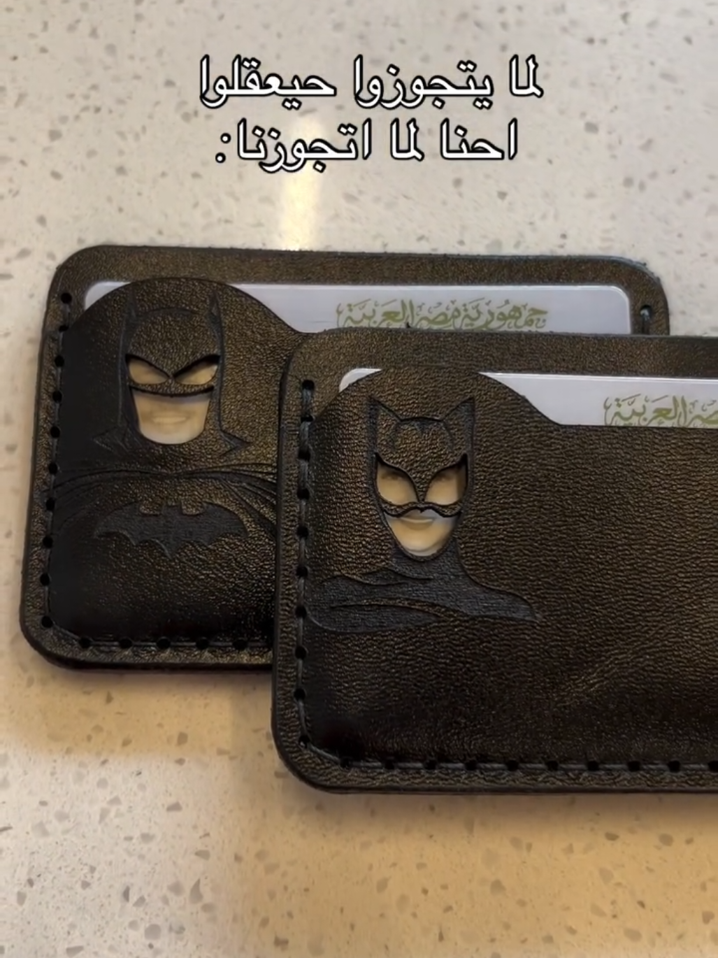 batman and catwoman cardholders #batman #catwoman #wallet #cardholder #couple @Shira Hendawy 