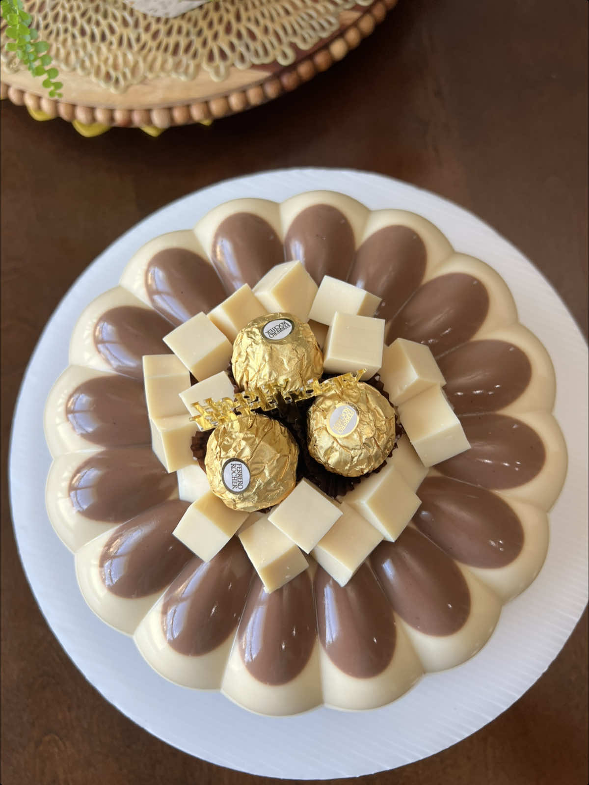 Gelatina de Nutella 🤎🍂 perfecta para este otoño #jellycious_tx #gelatinascreativas #jellocake #nutella #gelatina