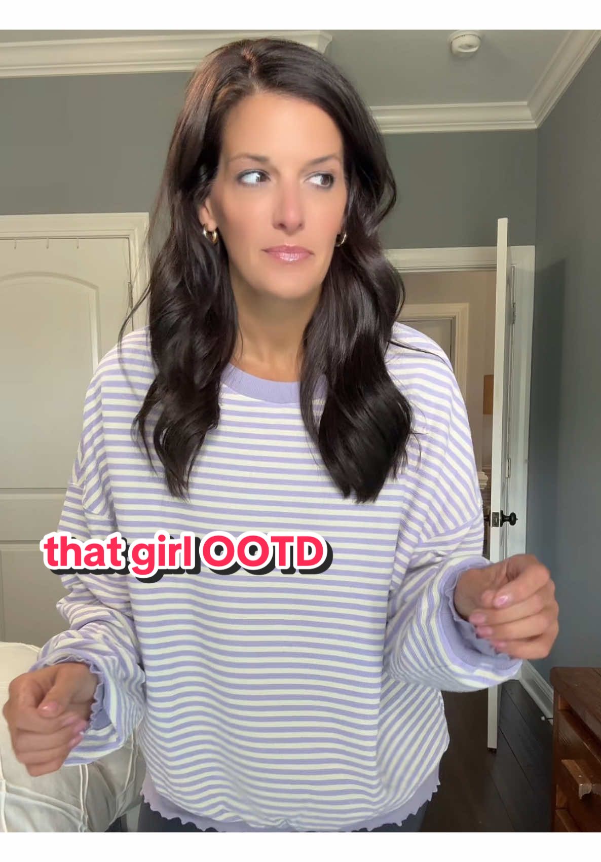 I also wear what I want, say what I want, and do what I want. That includes posting all my ridiculously comfort OOTD that are my vibe, not the worlds vibe. And if your vibe is crazy comfy, oversized, striped shirts, you are gonna wanna grab this one! #OOTD #outfitideas #thatgirl #comfyclothes #creatorsearchinsights 