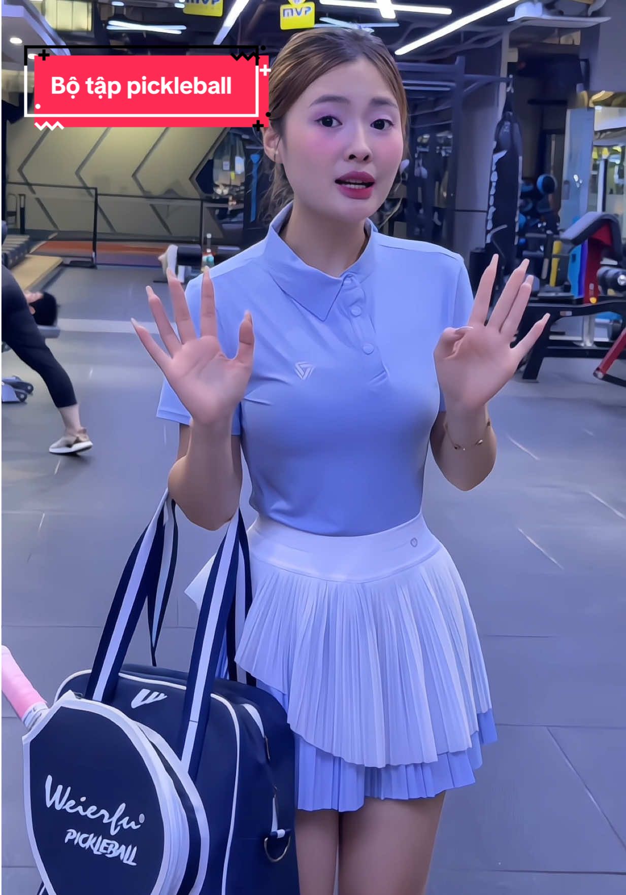 COSLEAF Set Váy Áo Xếp Ly  #huếbabii #dotappickleball #cosleaf 