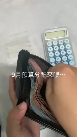 九月預算分配～就不信你們那麼有耐心能看完😂#預算 #存錢 #金錢 #流量 #流量回來 