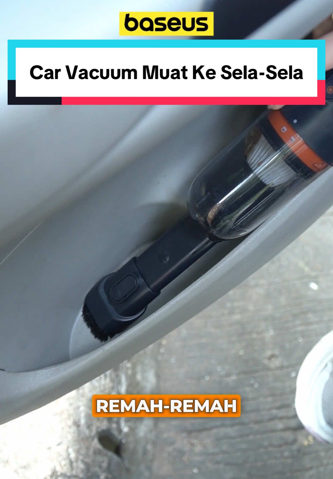 Enaknya muat dan terjangkau sampai ke sela paling kecil 🔥 #BaseusIndonesia #baseusidn #aksesoris #vacuum #vacuumcleaner #vacuumcar #carvacuum #carvacuumcleaner 