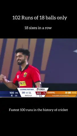 World record 102 Runs of 18 balls only #ECL #fyp #foryoupage #viral #cricket 