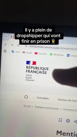 Il y a plein de #dropshipper qui vont finir en prison 👮‍♂️ #shopify #ecommerce 