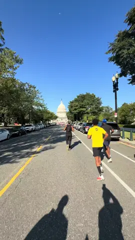 DC Half Marathon Shakeout Run.  Motion Run Club x @District Running Collective  One day until game time! 🏃🏽‍♂️ #runclub #strava #blackrunners 