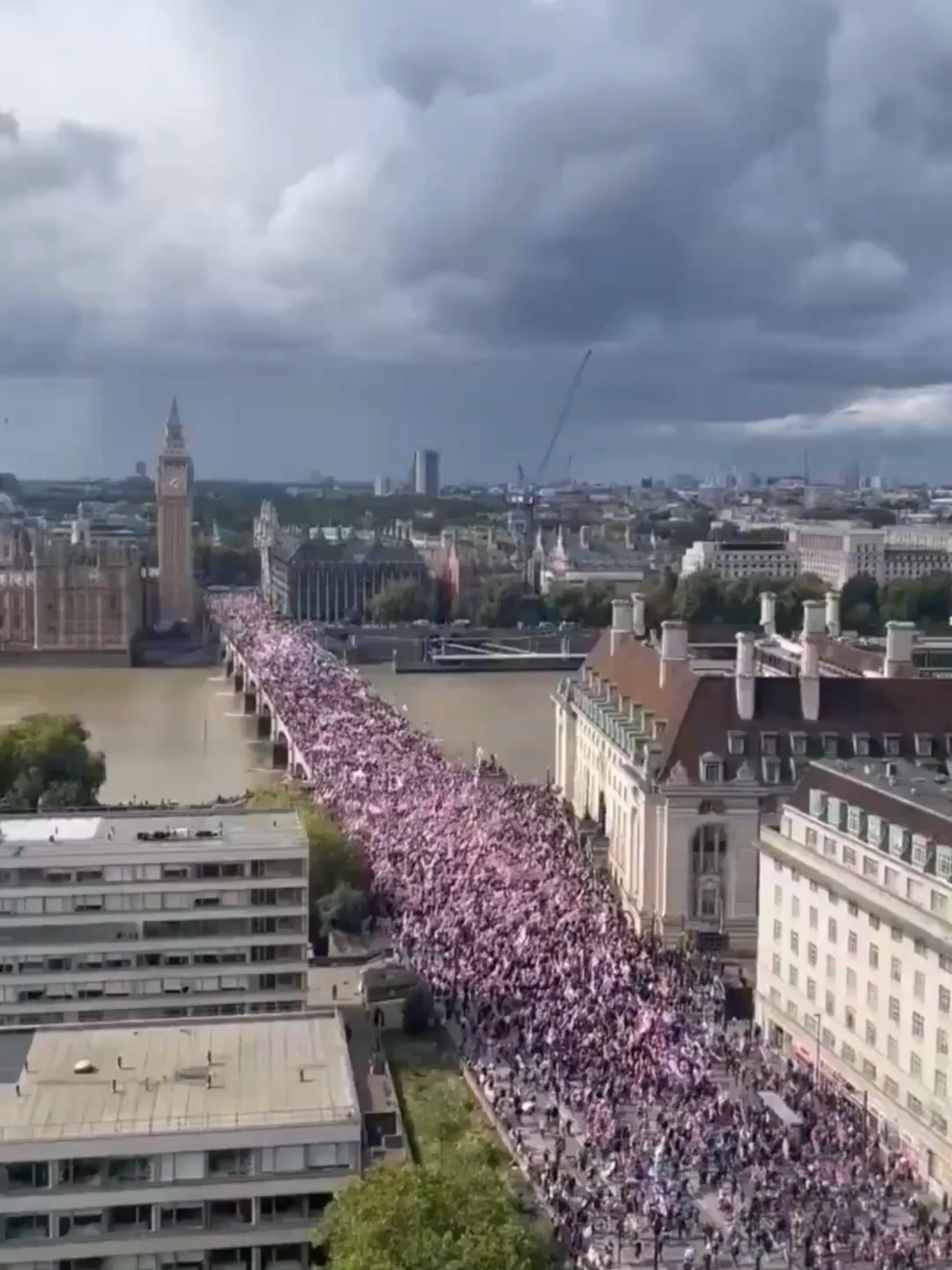 BREAKING: 1 Million March in London Honoring Charlie Kirk#charliekirk #christian #church #jesus #catholictiktok #christiantiktok