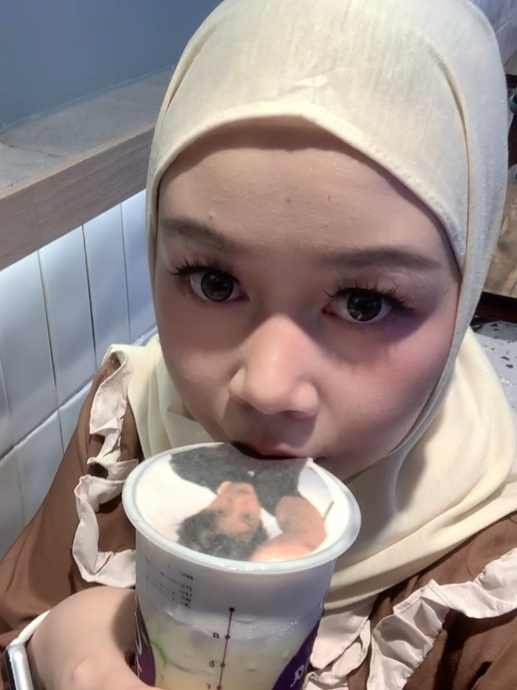 bisanya disruput(˵ •̀ ᴗ - ˵ ) ✧ #chanyeol #exo #chatime #printonyourdrink #fyp 
