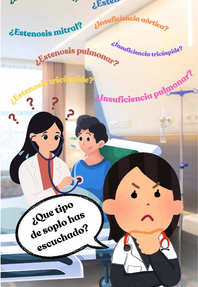 Atención, futuros doctores! 🩺 ¿Te enfrentas a los soplos cardíacos y no sabes por dónde empezar? ¡Este video es para ti! Te doy las 3 claves esenciales para auscultar como un experto y descifrar la patología detrás de cada soplo. Aprende : 1️⃣ La fisiología del baile de las válvulas. 2️⃣ El tipo de soplo según el momento en que ocurre (sístole o diástole) y la patología que lo causa (estenosis u regurgitación). 3️⃣ El foco de auscultación donde se escucha mejor. ¡Con estas 3 claves, serás un crack! 🔥 Si lo has entendido, déjame en los comentarios: ¿qué tipo de soplo es la insuficiencia mitral? #auscultacion #semiologia #cardiologia #AprendeConTikTok #corazon #medstudent #aprenderentiktok #parati #medicina #medicinaparati #curiosidades #estudiantedemedicina #estetoscopio