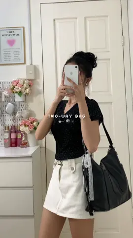 spacious leather bag🖤#bag #bagforwomen #bags #bagforschool #fyp 