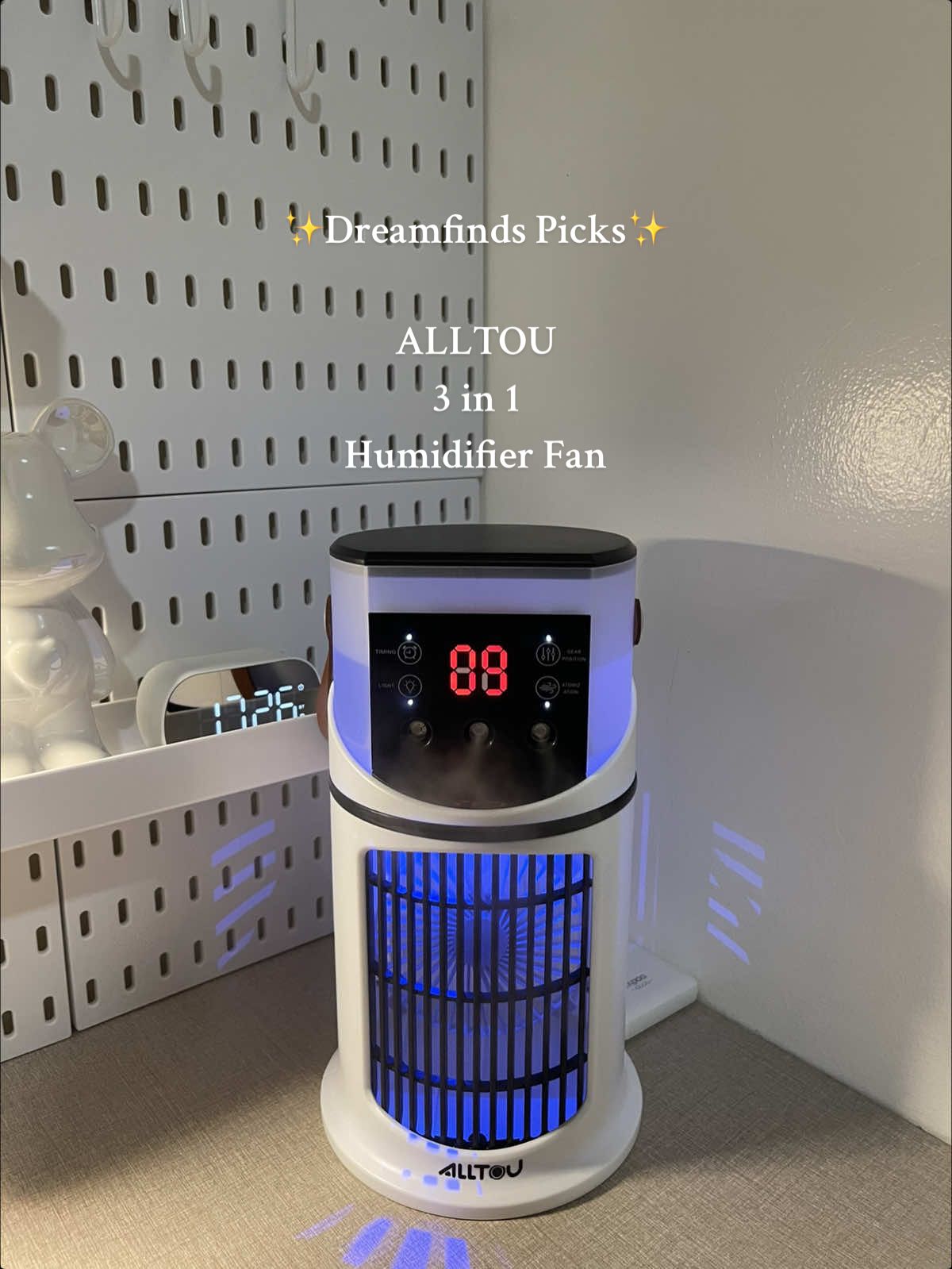 Hi Dreamies!✨ Say hello to cool + fresh comfort! 🌙✨ The ALLTOU 3-in-1 is your new cozy buddy: 💨 Cooling Fan 💧 Humidifier 🌈 Ambient Light Perfect for cozy nights, fresh mornings, and everyday comfort. 💛 👉 Link in the yellow basket  ✨Follow for more Dreamfinds Picks Thank you #alltouhumidifier #alltou #humidifier #humidifierfan #techgadgets 