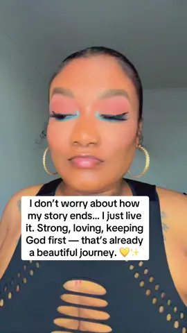 Today I live. However it ends, that’s God’s part. 🙏🏽💛 #FaithJourney #GodFirst #StrengthAndGrace #BeautifulLife #InGodsHands 