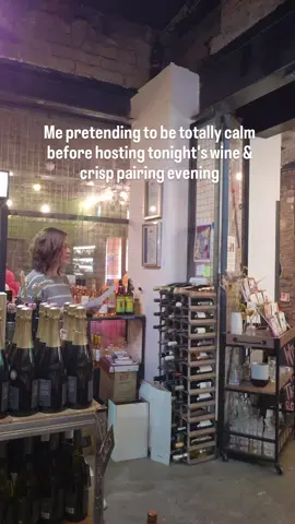 Spoiler: I am not calm! No matter how many events I do, I still get nervous and end up pacing up and down the shop, talking to myself. I may look crazy, but it's the method that best works for me 🤓 What's your method for getting ready for a big event/meeting/gig? #CwinyGwin #WineEvent #wineandcrisps #winepairing @thecorpcanton 