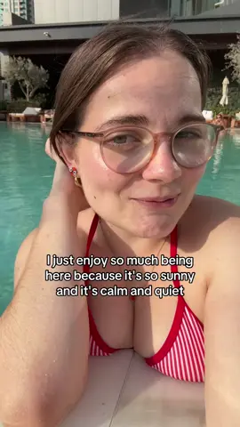 Morning swim with me 🙈💝