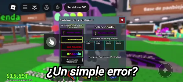 Hace poco se viralizo un video que hablaba sobre la gran posibilidad de que sammy venda brainrots por debajo de la mesa. Esta es la prueba mas clara por ahora. #roblox #brainrots #admin #abuse
