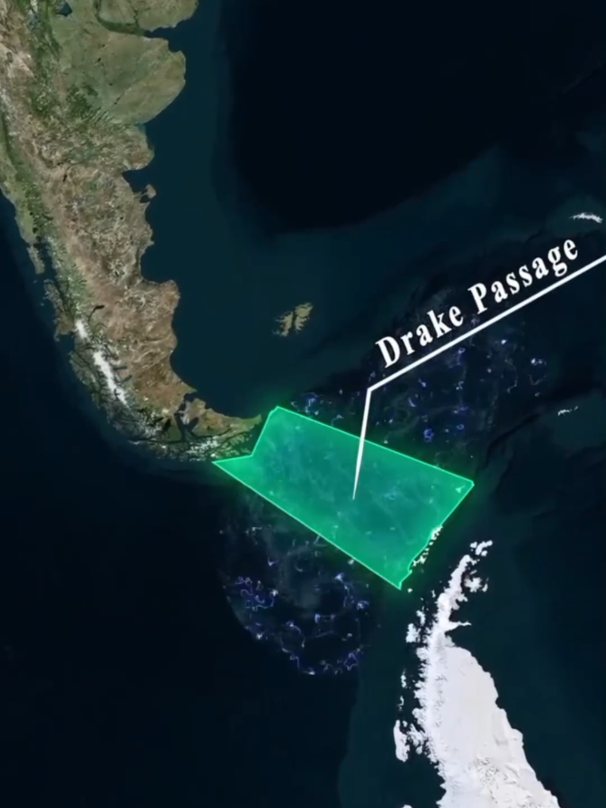 Drake Passage☠️ Darkest Ocean in The World😳 #drakepassage #ocean #scary #viralvideo #foru 