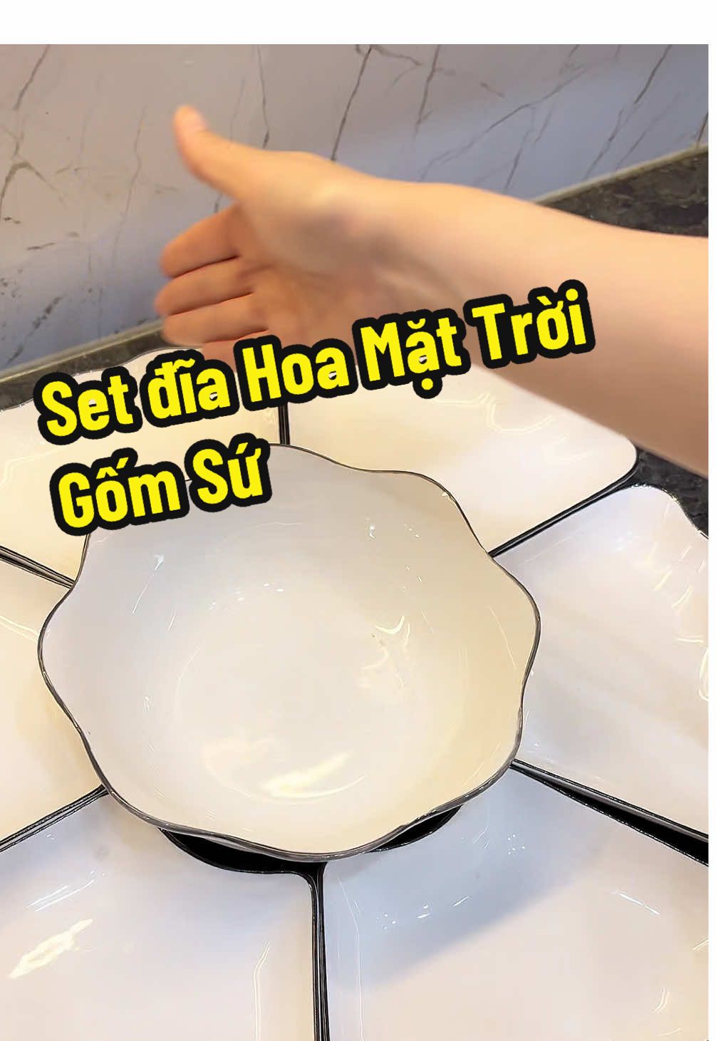 Set đĩa Hoa Mặt Trời Gốm Sứ #bodiahoamattroi #setdiahoamattroi #bodiahoamattroigomsu #loan_xjnh #xuhuong 