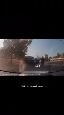 | Hit and run , and pulls out the chopper smh. Why we do each other like this :(  • • #dashcam #indy #car #police 