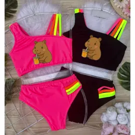 Biquini infantil Juvenil menina CAPIVARA Forrado 02 ao 16 Praia Piscina Natação Bikini infantil maio. https://s.shopee.com.br/8pcMd3ARXm @@Achadinhos de Eli @@Achadinhos de Eli