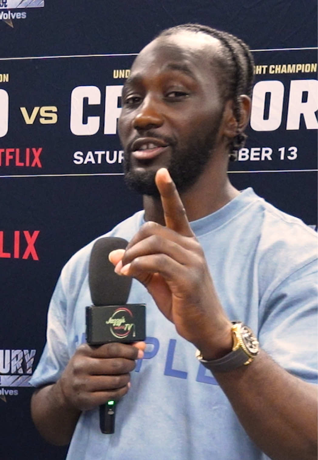 @Terence “Bud” Crawford has the biggest fight 🥊 of the year tonight VS @canelo 😎 Who do you guys think is going to win? . . . . . . . . . . #boxing #fight #boxer #interview 