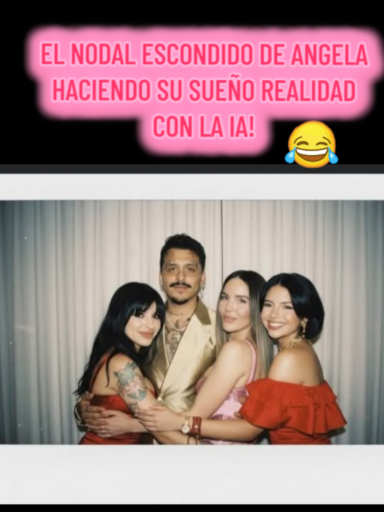EL NODAL ESCONDIDO DE ANGELA HACIENDO SU SUEÑO REALIDAD CON LA IA!🤣 #angelaaguilar #cristiannodal  #humor #infieles #adelamicha 