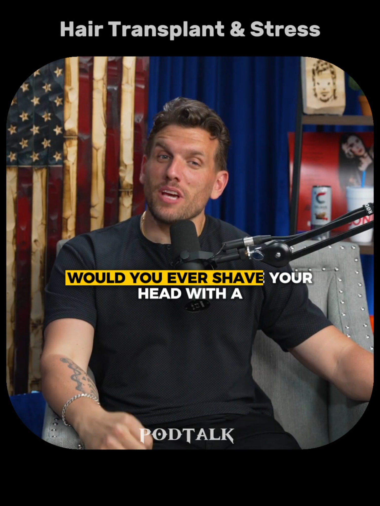 Hair Transplant & Stress #chrisdistefano #theovon #thispastweekend #hairtransplant #stress