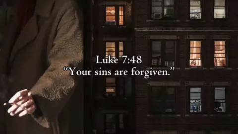 [ Luke 7:48 | NIV ] — “Have you ever felt weighed down by guilt, thinking your mistakes are too big to be forgiven? In Luke 7:48, Jesus looks at a woman who was judged by everyone around her and says, “Your sins are forgiven.” What does this show us? It reminds us that no matter what we’ve done, Jesus has the power and willingness to forgive. Why would Jesus offer forgiveness so freely? Because His love is greater than our sins, and He came to restore us, not to condemn us. Doesn’t that mean that forgiveness isn’t something we earn but something He gives? The answer is yes—His grace covers what we cannot fix on our own. So what should this mean for us today? Should we keep holding onto guilt, or should we accept the forgiveness Jesus offers? The answer is clear: we are called to let go, trust His words, and live in the freedom of being forgiven. Isn’t it freeing to know that when Jesus says, “Your sins are forgiven,” He really means it?” #bibleverse #spreadthegospel #thechosen #catholictiktok #fyp 