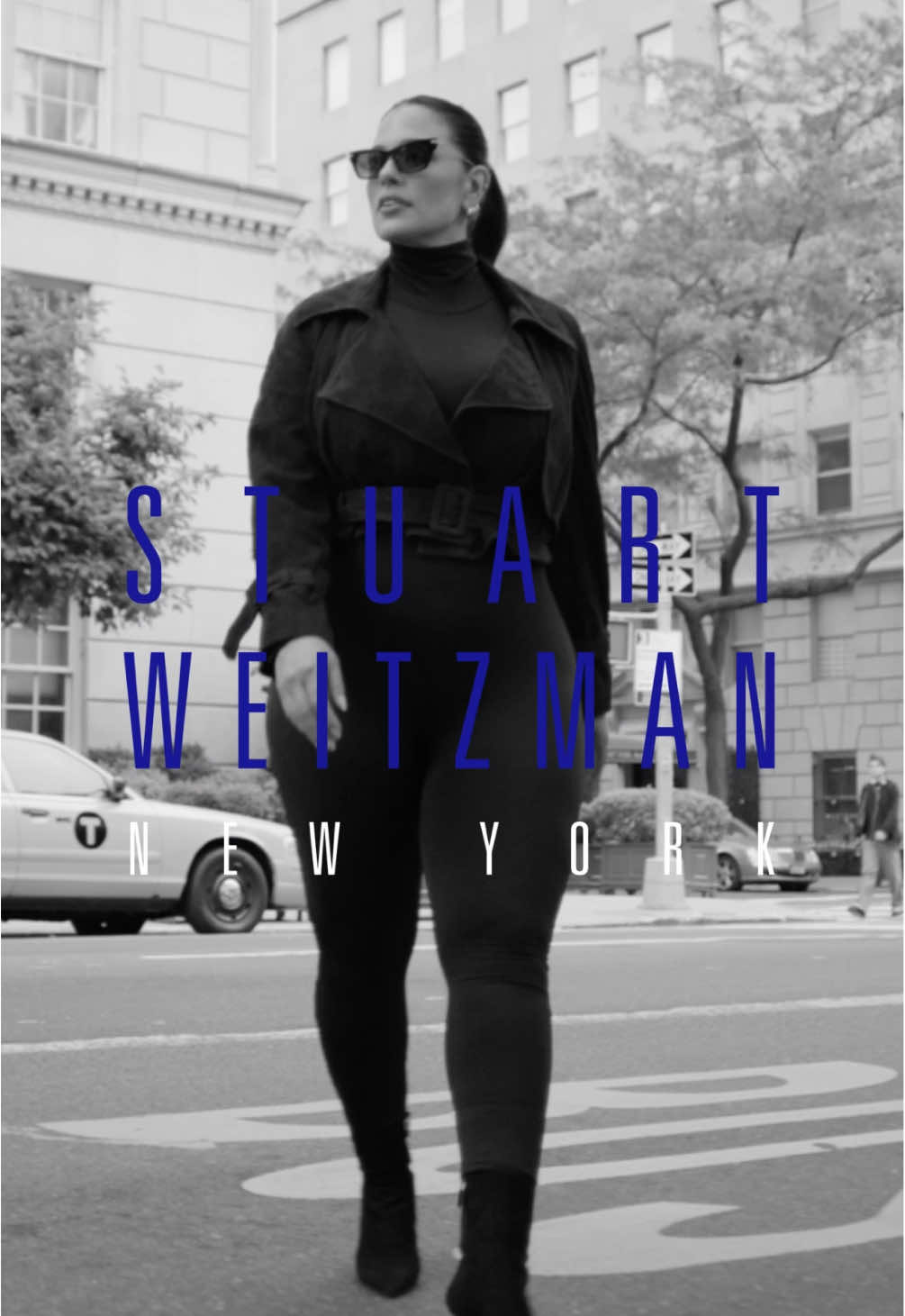 Introducing Ashley Graham for “Stuart Weitzman New York.”