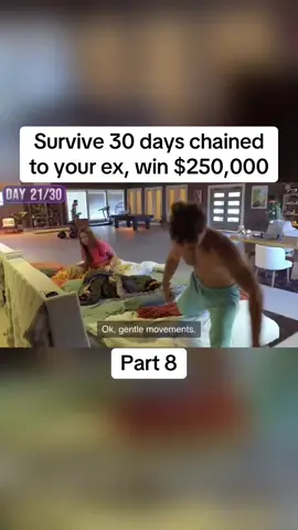 Survive 30 days chained to your ex, win $250,000. #fyp #viral #mrbeastvideo 