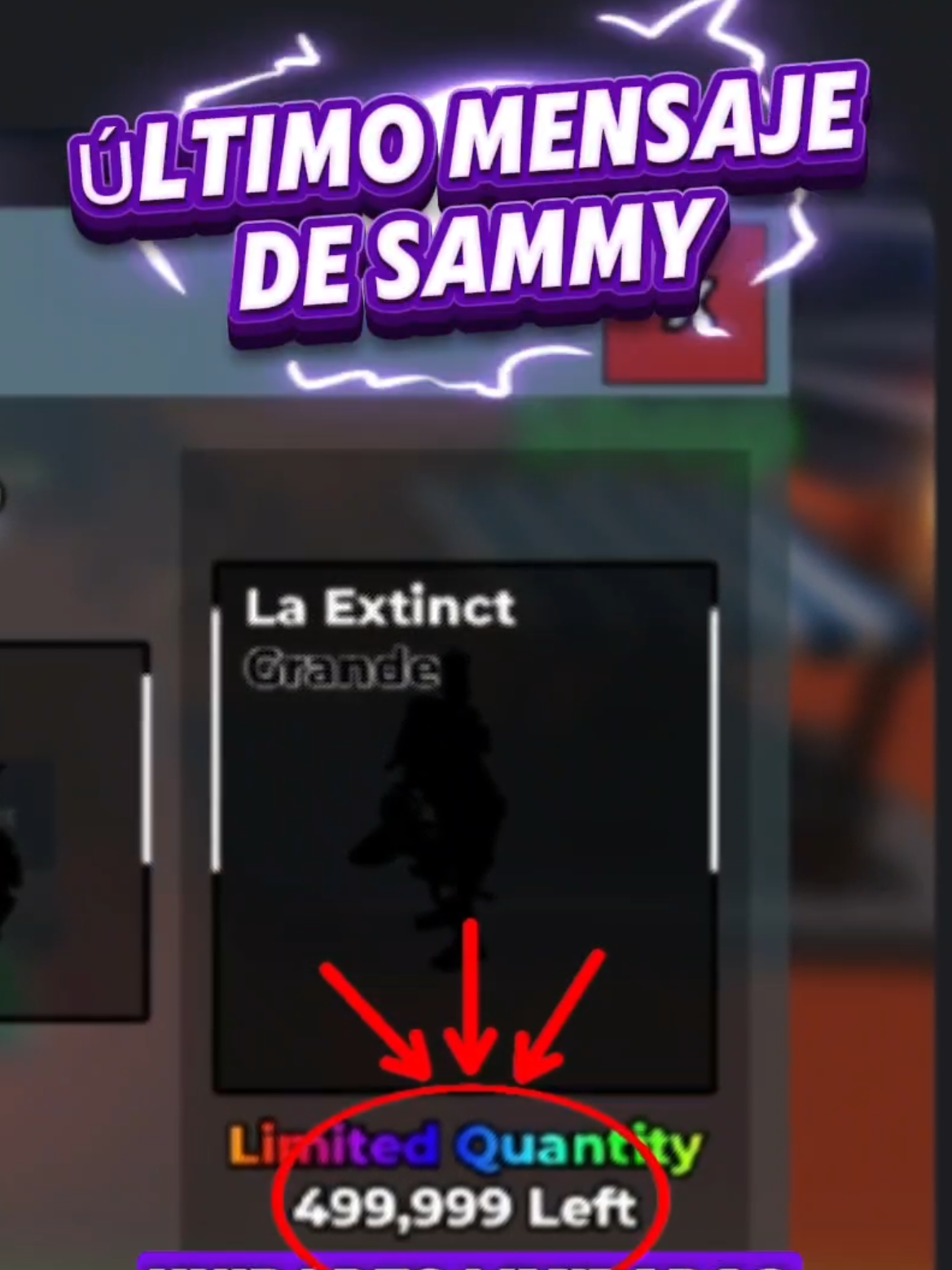 Último mensaje de Sammy 😎👌 #sammy #stealabrairot #robaunbrairont #adminabuse #nuevobrainrot 