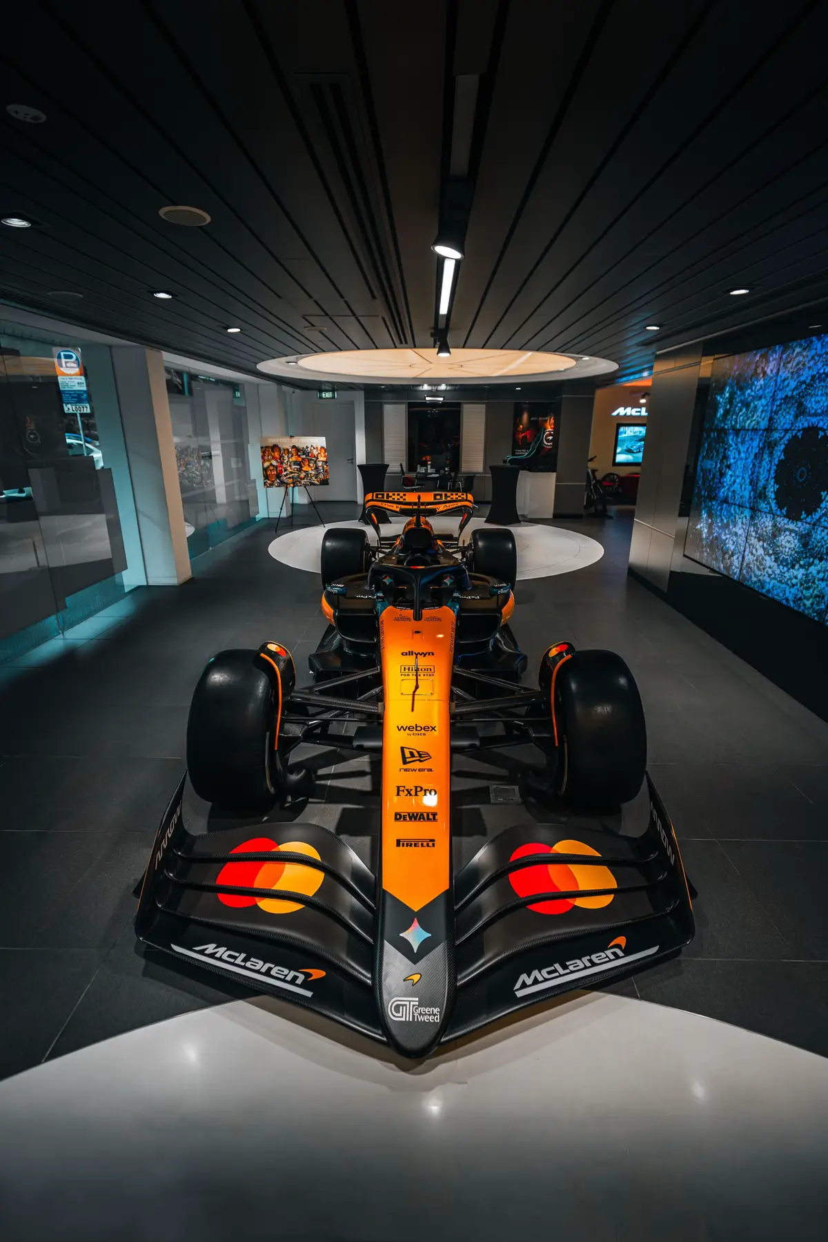 Papaya F1 car in the house🏎️ On display at @mclarensg till 14 September 2025!
