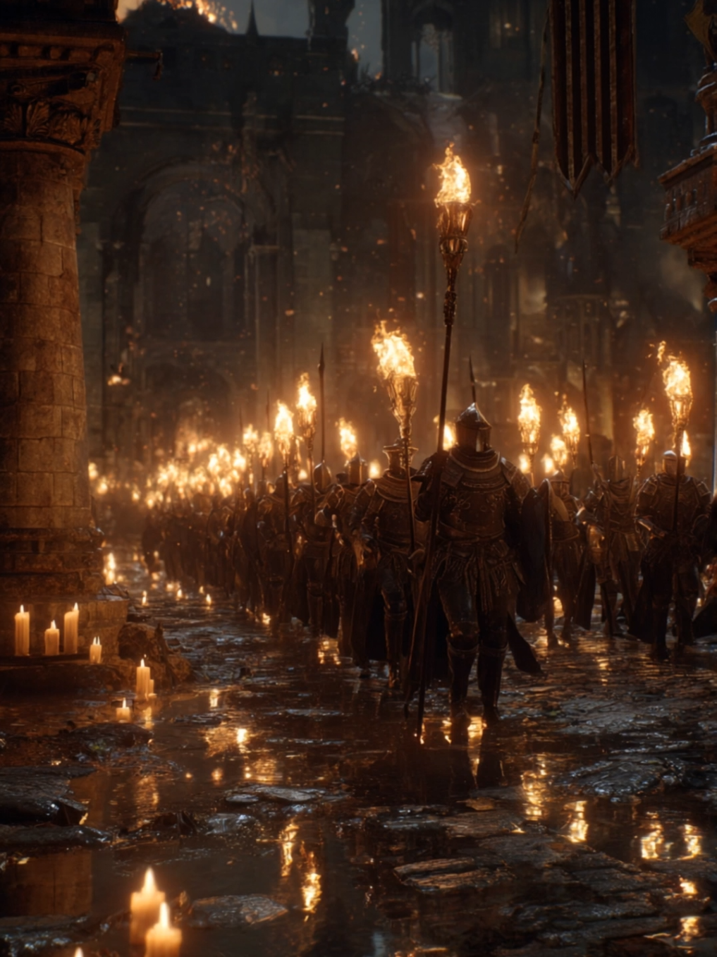 The knight's march. #fyp #fantasy #medievaltok #aigenerated #aiart 