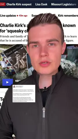 According to a source, Charlie Kirk’s alleged assassin, Tyler Robinson, lived with a transgender partner.